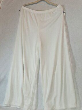 NWT Prelude Wide Leg Dress Pants Mesh Overlay Sz PXXL Elastic Waist USA Made